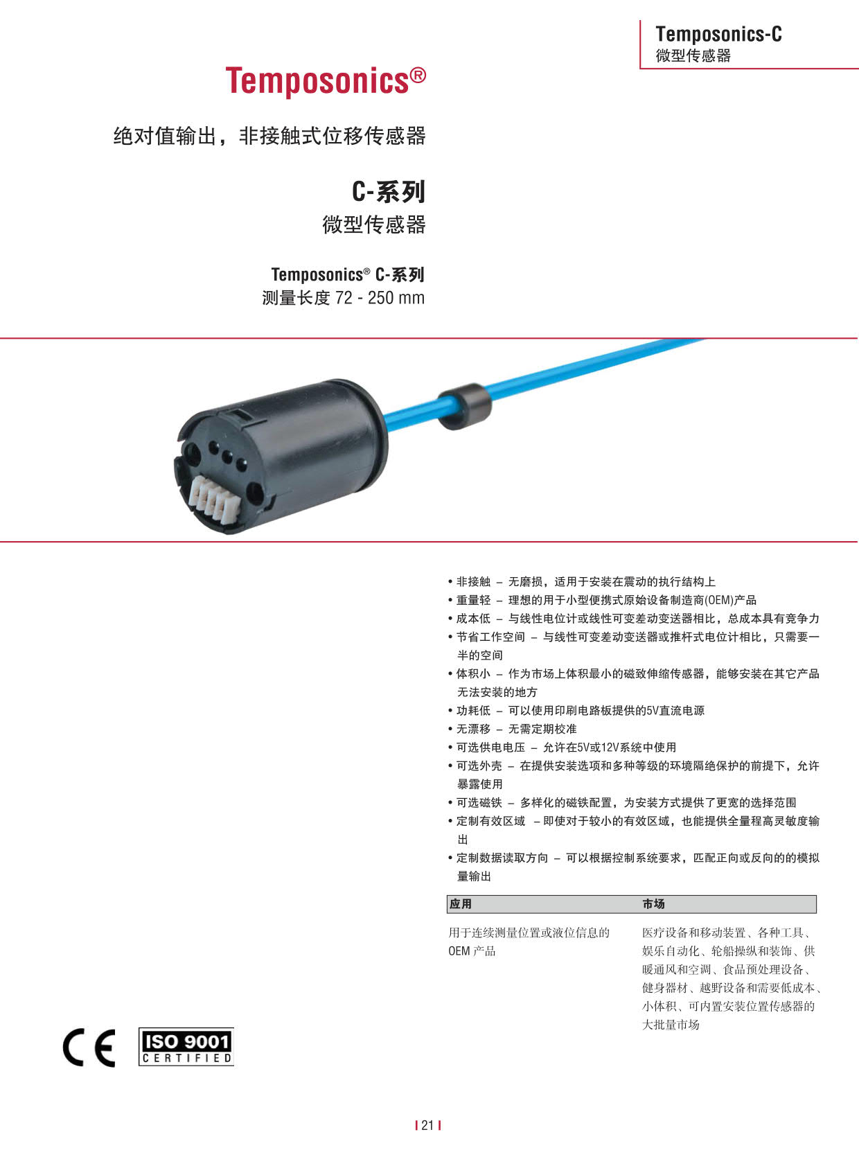 Temposonics® C系列位移传感器